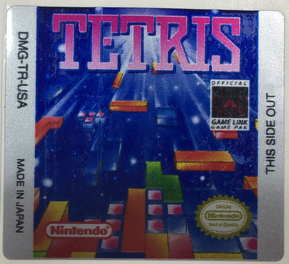 Tetris GameBoy GBC Game Label