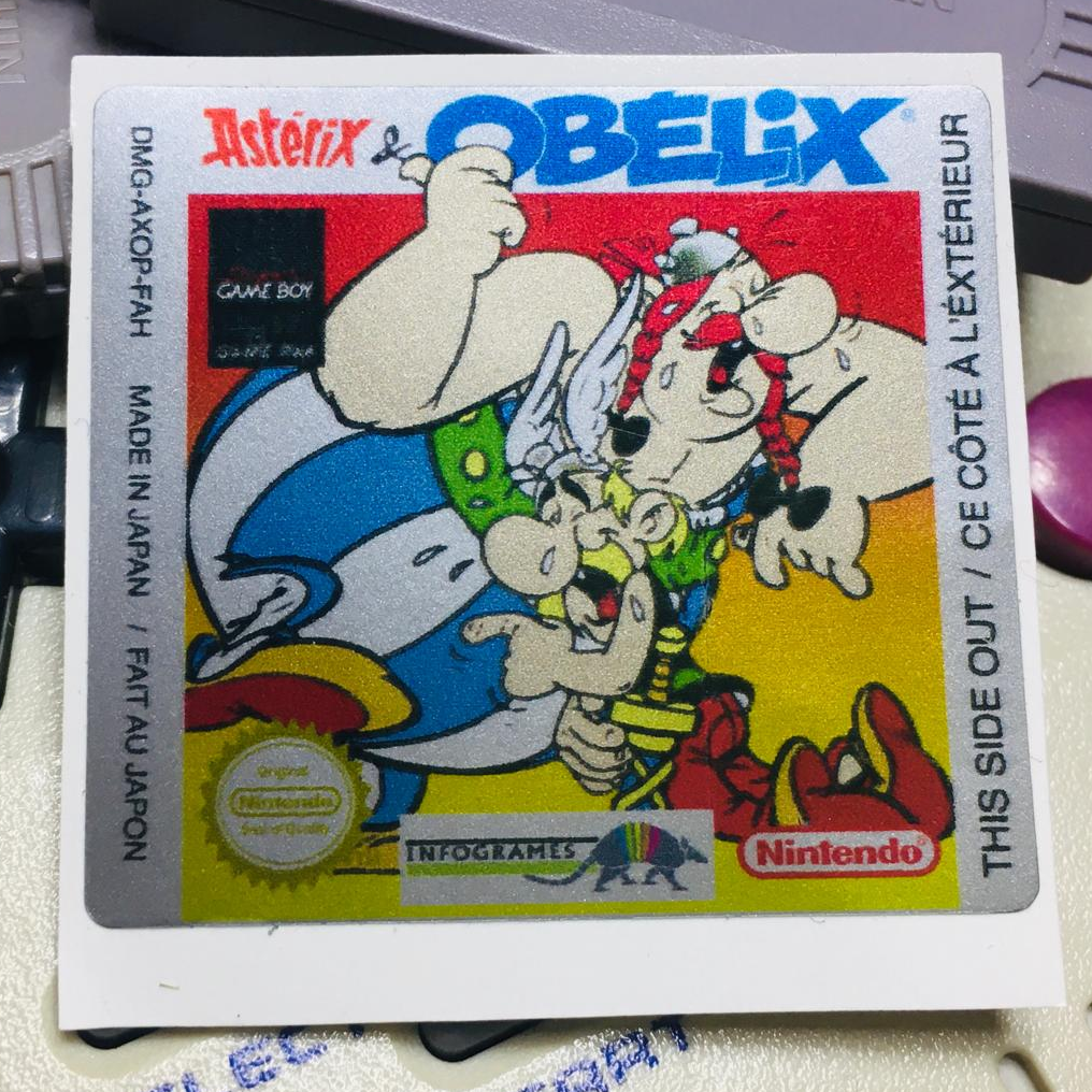 Asterix & OBELIX GameBoy GBC Game Label