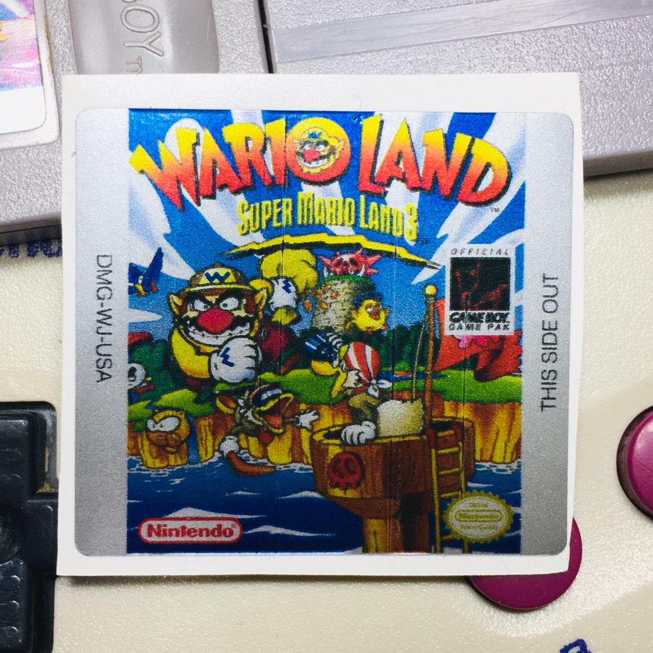 WARIO LAND GameBoy GBC Game Label