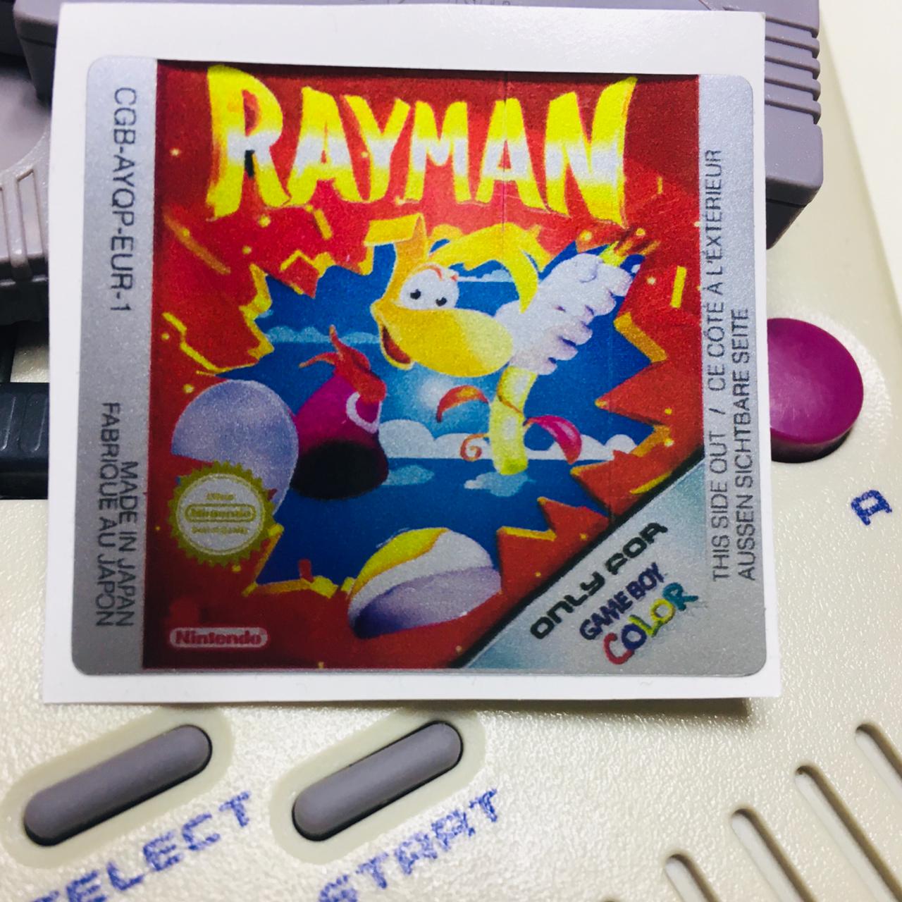 RAYMAN GameBoy GBC Game Label