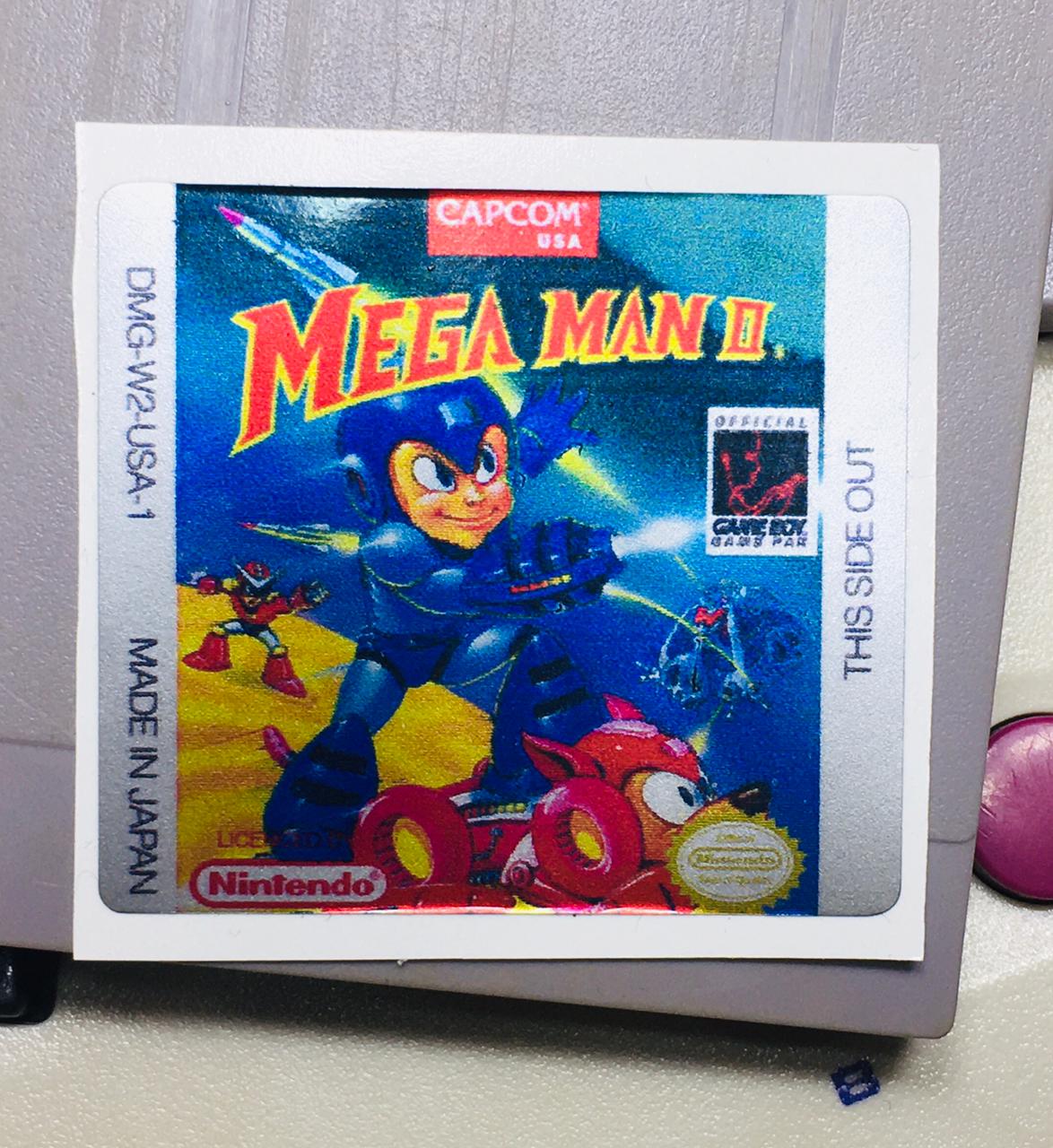 MEGA MAN 2 GameBoy GBC Game Label