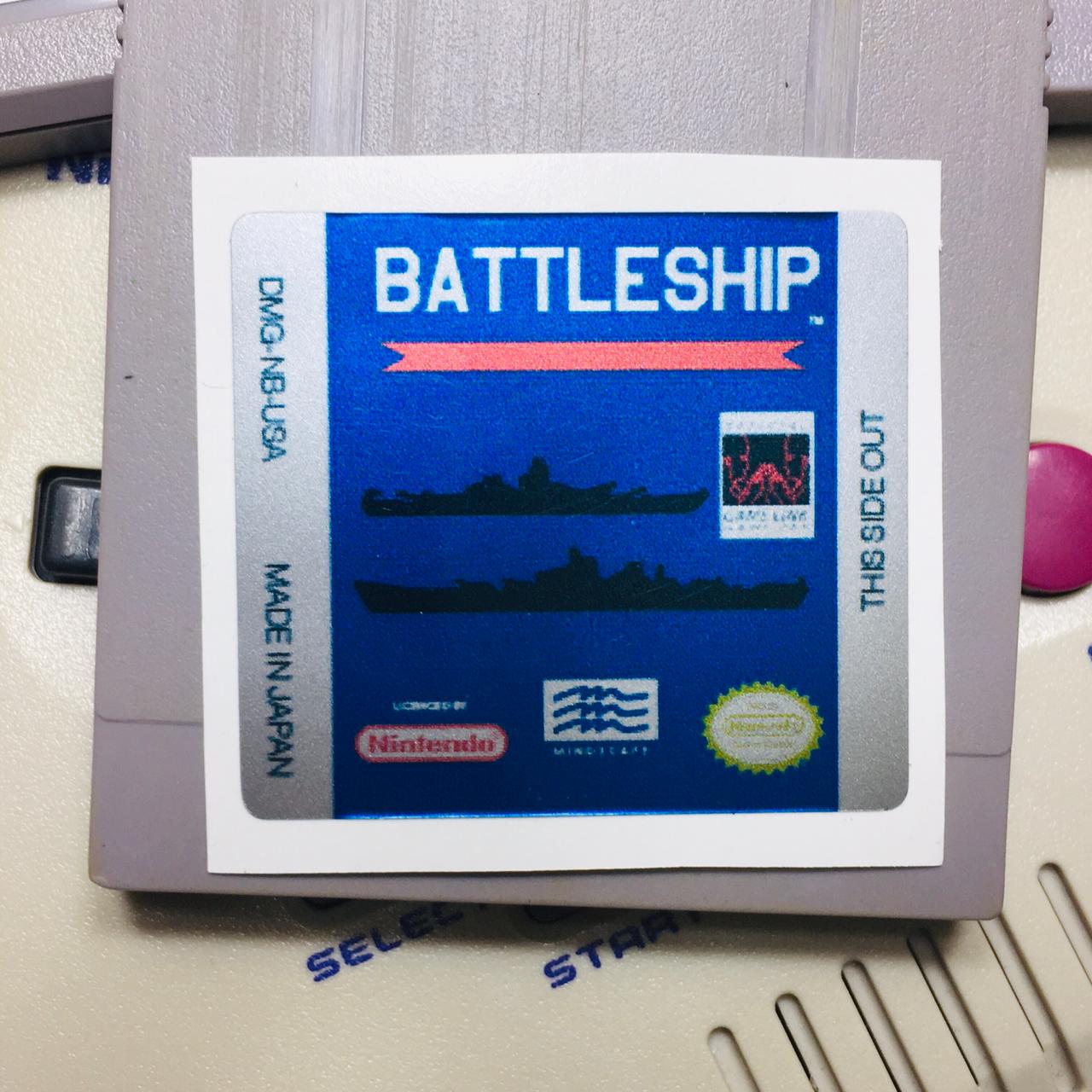 BATTLESHIP GameBoy GBC Game Label