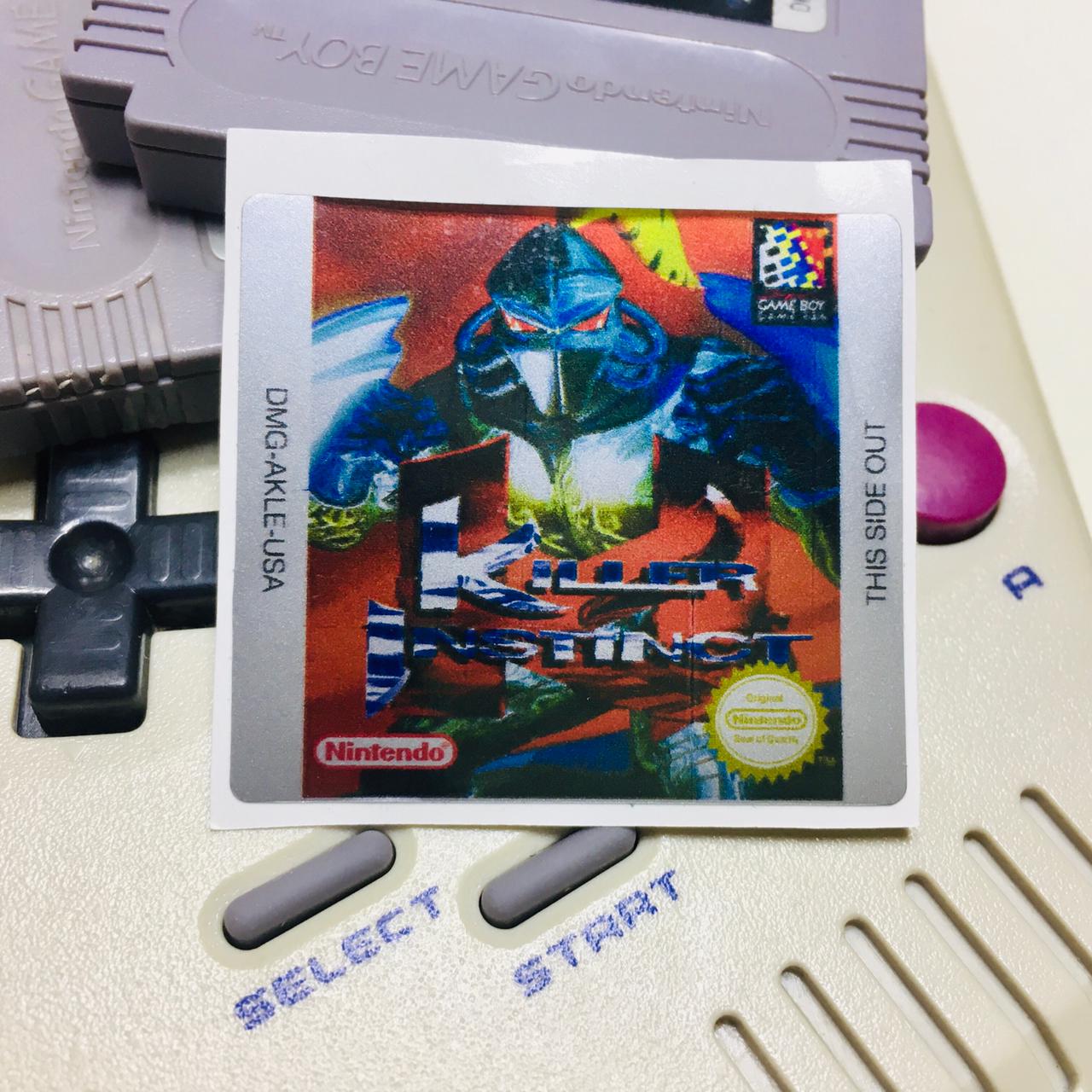 KILLER INSTINCT GameBoy GBC Game Label