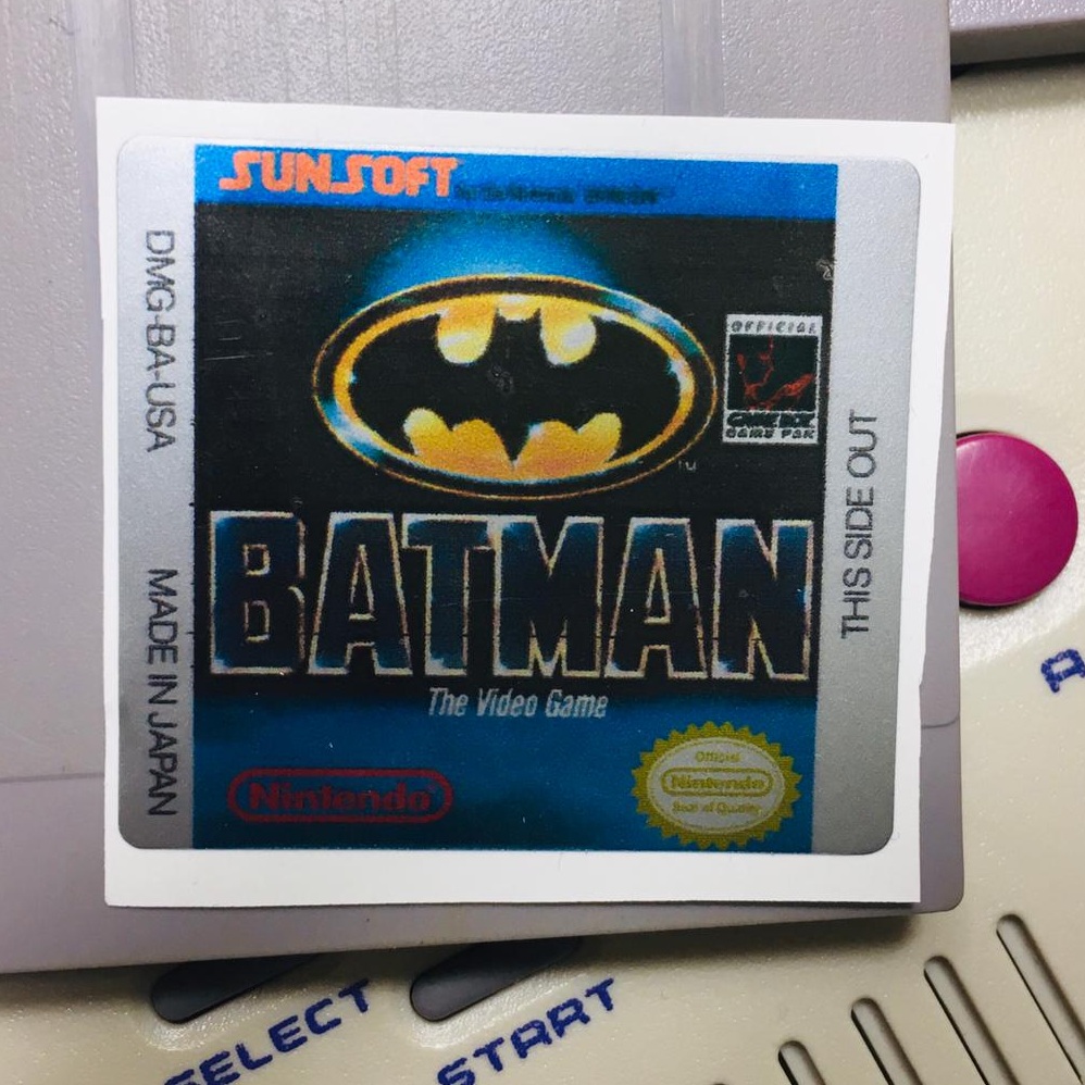 BATMAN GameBoy GBC Game Label