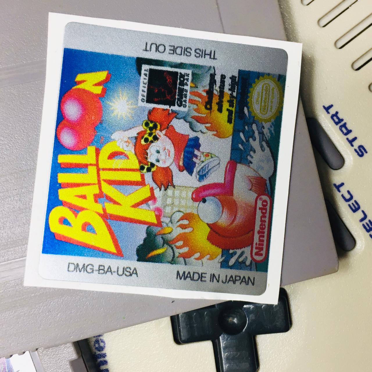 BALLOON KID GameBoy GBC Game Label